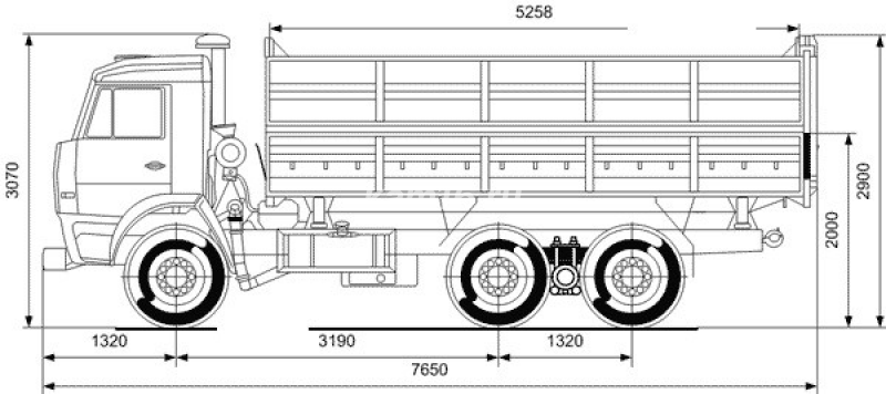 45143-3012 Самосвал КамАЗ