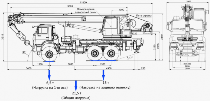 КС-55713-5В Автомобильный кран