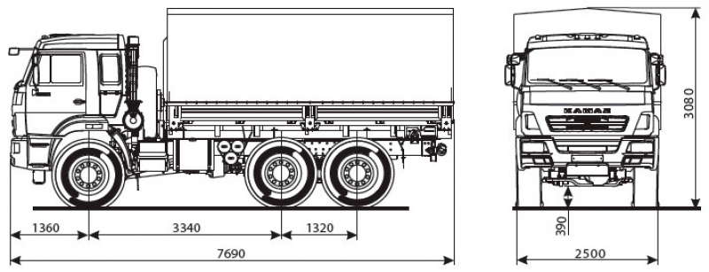 43118-6013-50 Бортовой КАМАЗ