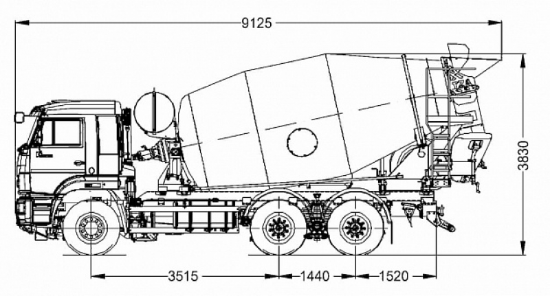 58146-00017-10 Автобетоносмеситель