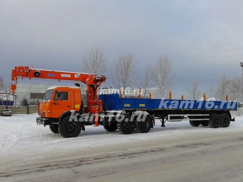 Тягач КАМАЗ 44108 с КМУ Kanglim 1256 (без электроники)