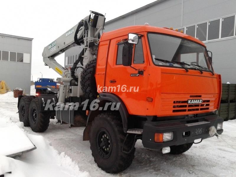 Тягач КАМАЗ 43118 с КМУ ИНМАН ИФ 300 (без электроники)